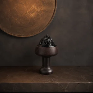 Ebony Lotus Lantern Incense Burner
