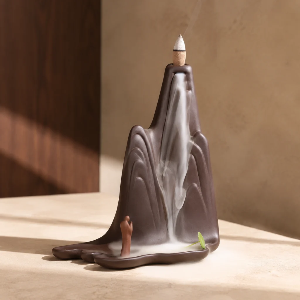 High Mountains & Flowing Water Backflow Incense Burner