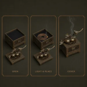 Good “Shi” Persimmon Incense Burner