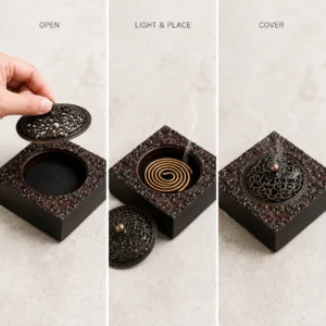 Black Walnut Clouds Incense Burner