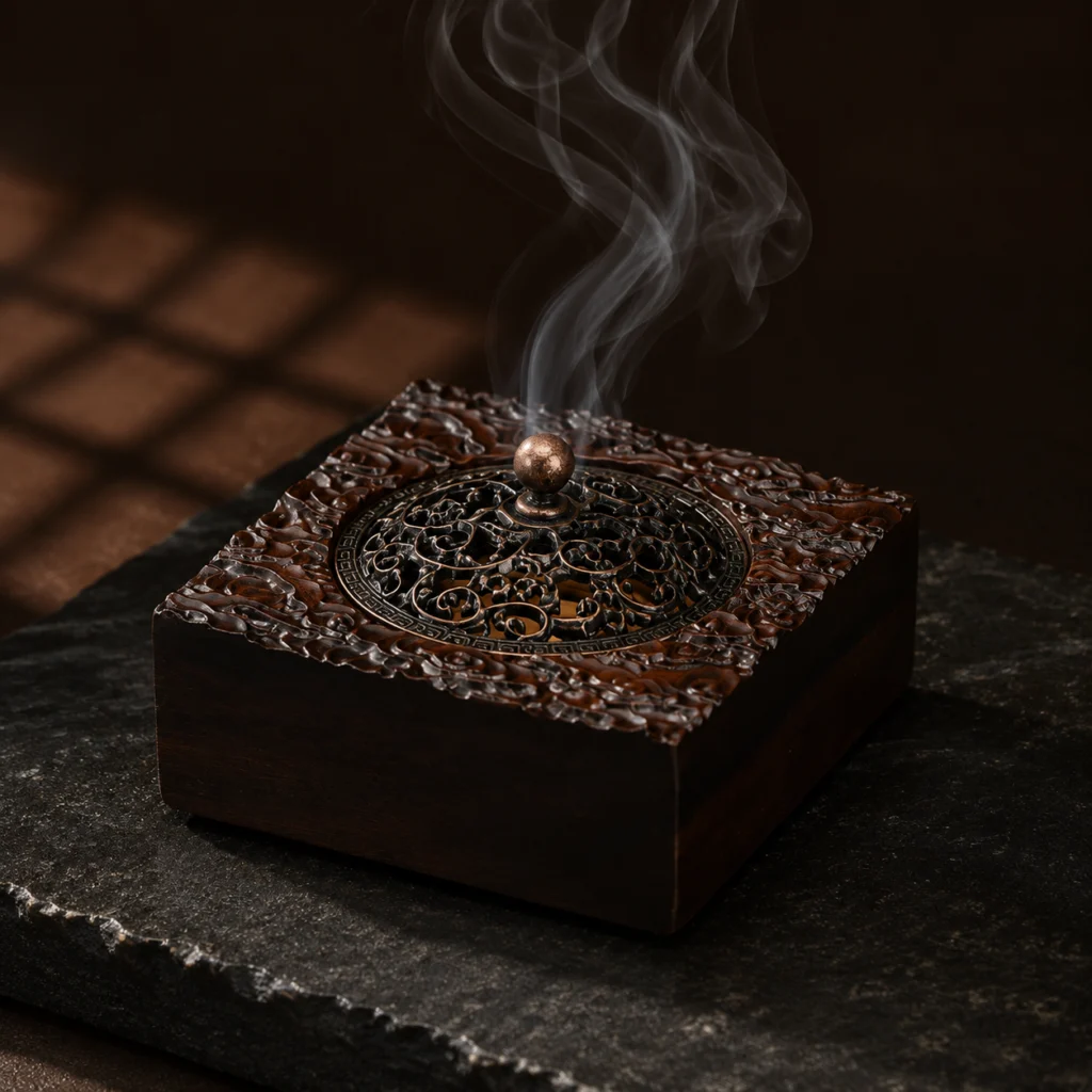 Black Walnut Clouds Incense Burner