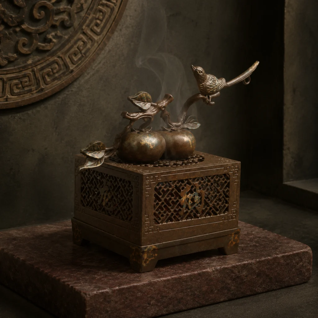 Good “Shi” Persimmon Incense Burner
